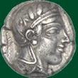 Η παράσταση της κουκουβάγιας αντλεί το πρότυπο της από το αθηναϊκό τετράδραχμο του 5 ου αιώνα π.χ., ενός από τα ισχυρότερα νομίσματα της αρχαιότητας.
