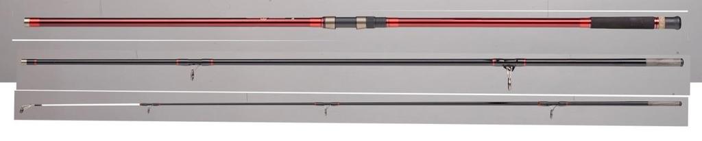 38 STEELPOWER RED G2 SURF Τρίσπαστα καλάμια για surf casting, με εντυπωσιακή εμφάνιση. Παρά το μεγάλο τους action, έχουν σχετικά μικρό βάρος, γεγονός που τα κάνει εύκολα στη χρήση.