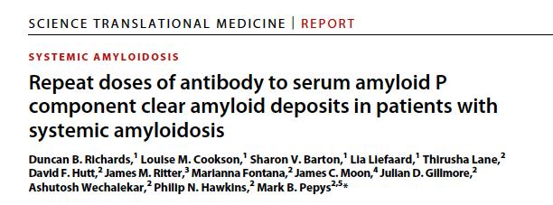 P 14: AL amyloidosis 42 post 1 st dose post 2 nd dose n=23: 3 κύκλοι miridesap έως και 3 κύκλοι dezamizumab