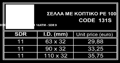 9,88-110 / 75 10,25-110 / 90 10,50-125 / 90 18,25-125 / 110 19,00-140/110 27,50-140/125 28,25-160 / 90 28,50-160 / 110 28,75-160 / 125 29,88-180 / 125 39,50-200 / 110 53,75-200 / 160 59,00-225 / 160