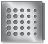 grid Σιφώνι κάθετο 100x100 με μαύρο και λευκό γυαλί Vertical drain