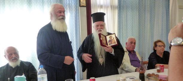 Ναού Αγίου Σπυρίδωνος Πειραιώς στις 23 Σεπτεμβρίου. Συνοδευόμενοι από τον εφημέριο του Ναού π.