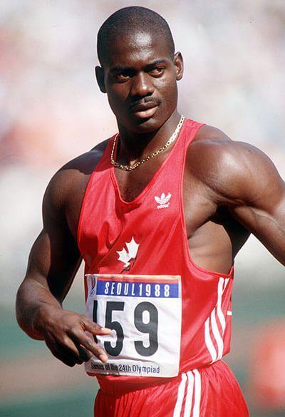 1988, Σεούλ: Μπεν Τζόνσον, Καναδάς (Στίβος) Στην κούρσα των 100 μέτρων, ο Καναδός σπρίντερ έσπασε το παγκόσμιο ρεκόρ τρέχοντας την απόσταση σε 9 79 και νικώντας τον μεγάλο του αντίπαλο, Λιούις.