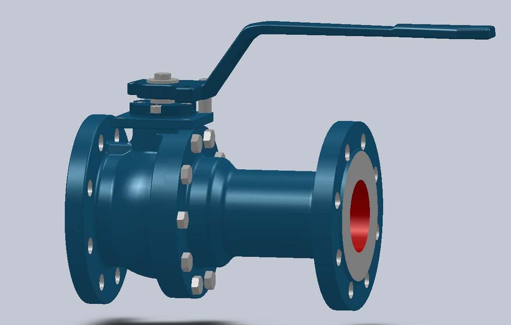 Soft seal Ball valve Unilateral spring washer Seat Float ball valve Flange PN16-40 DN15-200 Range of application: In industrial facilities, oil and chemical industry and related manufacturing