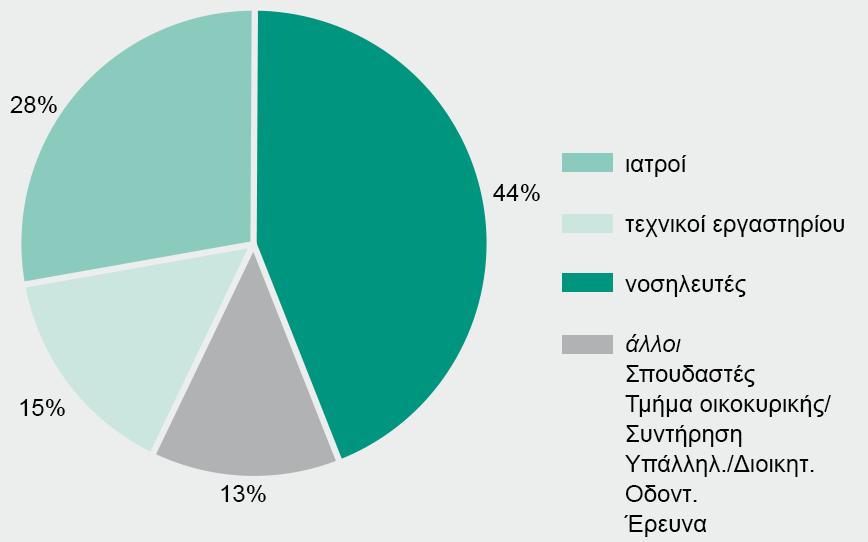 Εικόνα 2: Επαγγελματικές ομάδες εργαζομένων του τομέα της