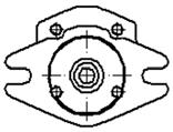 The pumps codes (bidirectional) have an external drainage located in the cover.