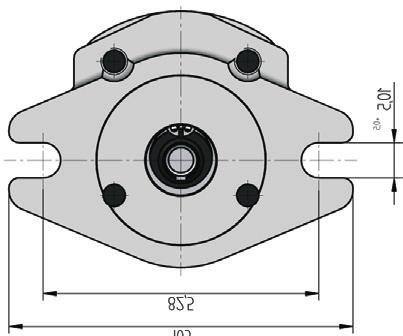 GP Pumps - basic design in millimeters (inches) GP-*R(L)-SVC-SUDUD-N 7, (.) (.