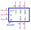 Ο Δίαυλος I2C Συσκευές Το Ρολόι Πραγματικού Χρόνου και Ημερολόγιο DS1307 Συσκευασία και ακροδέκτες: Nº Όνομα Περιγραφή 1 X1 Είσοδος κρυστάλλου (ταλαντωτή).
