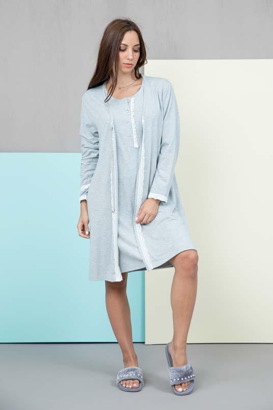 Σύνθεση: 95% viscose 5% elastane Μέγεθος: S-XXL νυχτικό