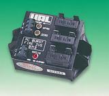 The varying switching ratio (nominal 1 second time base), is proportional to signal input, as is indicated by a flashing LED.