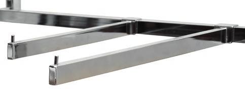 L: 40cm - Χρωμίου: 4,00 /τμχ Χρώμα ΜΑΤ Λευκό ή Μαύρο:
