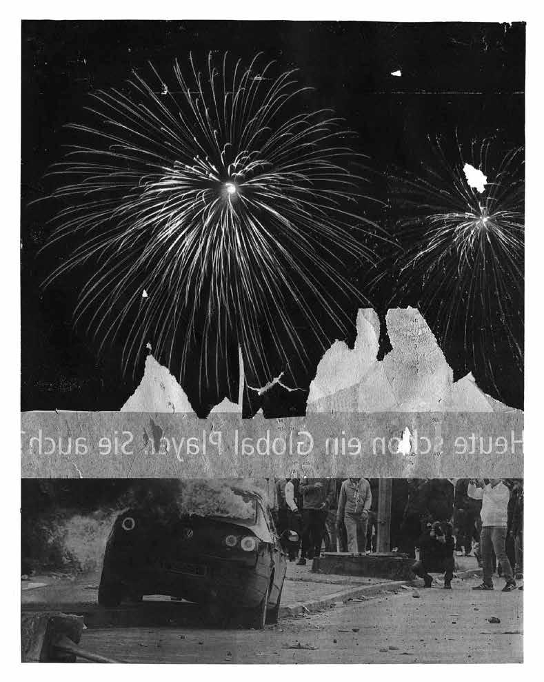 Αναταραχή Αρχείου Archive Trouble 171 Κώστας Χριστόπουλος, Χωρίς τίτλο, 2013, χαρτί εφημερίδας, collage και