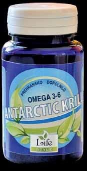 Sadrži visoke količine omega-3 i omega-6 masnih kiselina koje su vezane na fosfolipide, brže se apsorbiraju i 30% su bolje nego one od ribljeg ulja.