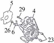 CRANKCASE (Drum) 23 94410-12016 PIN, DOWEL 2 24 94510-30018 PIN, DOWEL 3*17.