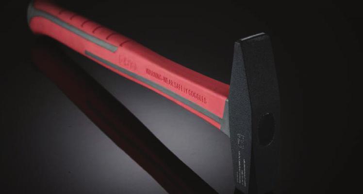 ΣΦΥΡΙΑ Σφυρί πένας με λαβή 2-υλικών Υλικό : Carbon steel (ανθρακούχος χάλυβας) C4, σκληρυμένος, σφυρήλατος, με τροχισμένες επιφάνειες κρούσης Λαβή: 2- υλικών, με fiberglass που προσφέρει μέγιστη