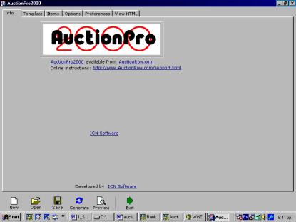 7. Auction Pro Το πρόγραµµα Auction Pro είναι πολύ πιο απλοϊκό στη χρήση από τα παραπάνω αλλά δεν προσφέρει και της δυνατότητες πέρα από τη δηµιουργία µιας απλής αγγελίας.