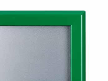 Αφισοθήκες - Snap Frames 1 Παραδείγματα τιμών για πλαίσια με ηλεκτροστατικά βαμμένα άνω προφίλ σε χρωματισμούς RAL.
