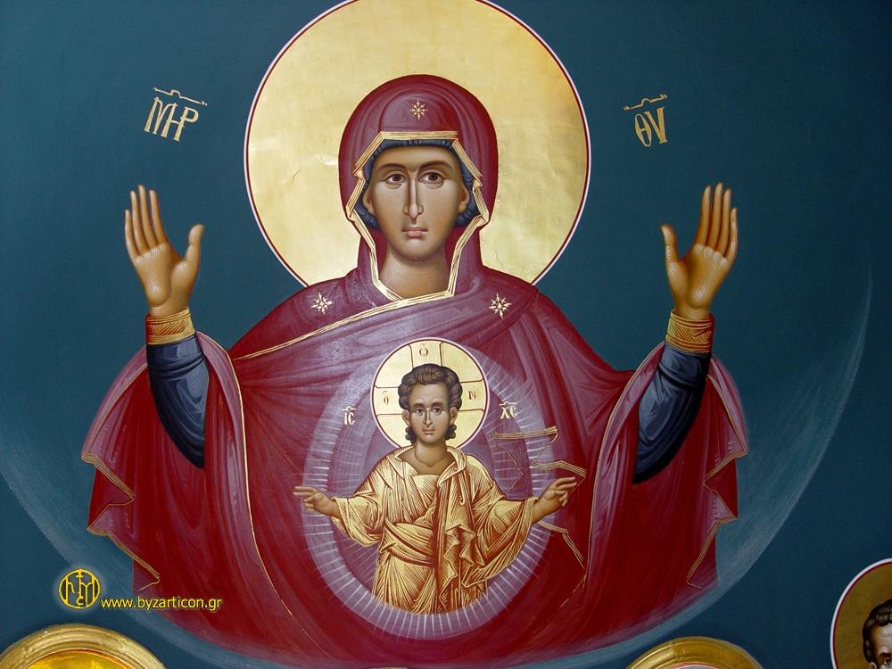 More honorable than the Cherubim, and incomparably more glorious than the Seraphim, the one who incorruptibly gave birth to God the Word, truly the Theotokos, we magnify you.