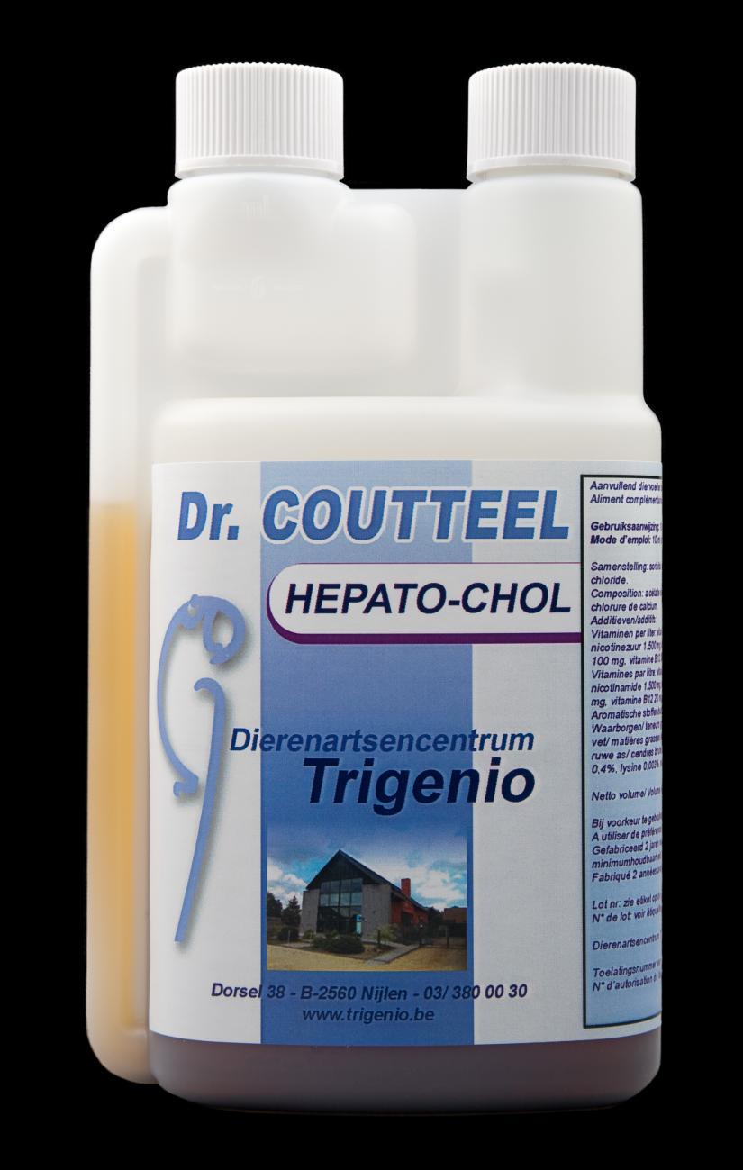 Συμπληρώματα μέσω του πόσιμου νερού HEPATO-CHOL Βελτιώνει την ηπατική λειτουργία Ενισχύει τον μεταβολισμού βιταμινών από τον οργανισμό Βοηθά στην