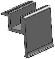 πάχος πανέλου 50mm) Panel edge clamp (for panel