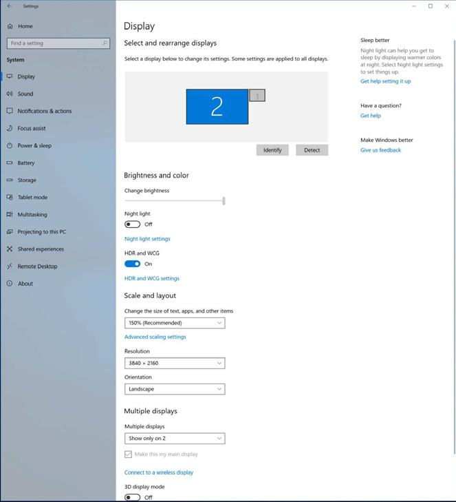 4. HDR 4. HDR Ρυθμίσεις HDR στο σύστημα Windows10 Βήματα 1. Κάντε δεξί κλικ στην επιφάνεια εργασίας, πατήστε Enter στις Ρυθμίσεις οθόνης. 2.