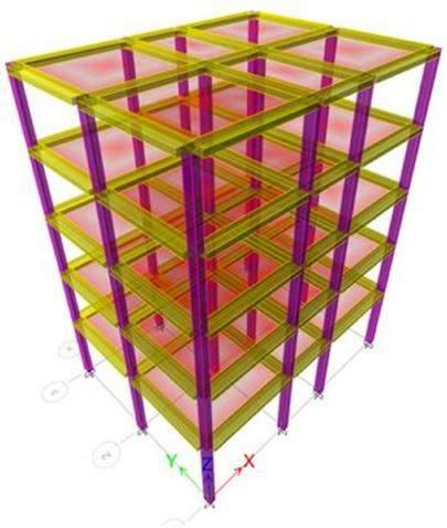 Modeli i ndërtuar analitik 3d është paraqitur në Figurën 6.14. Figura 6.