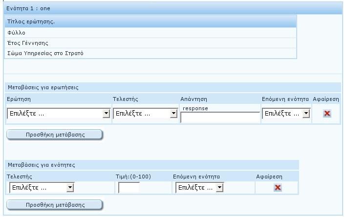 Κεφάλαιο 5 Ανάλυση της διεπαφής χρήστη (web interface) δικαίωμα να εισάγει κάθε δημιουργός είναι: 1. 2. 3. 4. 5. 6. 7. 8.