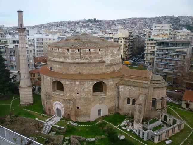 Εικόνα 5. Άποψη της Ροτόντας από τα νοτιοανατολικά 5. Αποτύπωση της Ροτόντας Οι μετρήσεις στο πεδίο διήρκησαν τρείς (3) μέρες και πραγματοποιήθηκαν κατά τις πρωινές ώρες.