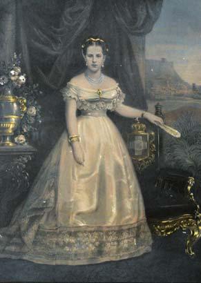 Hanfstaengl μέ βάση ἔργο τοῦ Rietschel, τυπωμένη σέ κινέζικο ἐπικολλημένο χαρτί. Σέ κορνίζα.