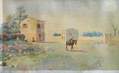 Ὑδατογραφία σέ χαρτί, 473 x 645 mm. (συντηρημένη).