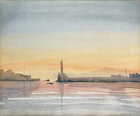 Ὑδατογραφία σέ χαρτί, 245 x 300 mm. Ὑπογεγραμμένη καί χρονολογημένη κάτω δεξιά: «Tarlow 69», ὁ τίτλος στήν πίσω ὄψη.