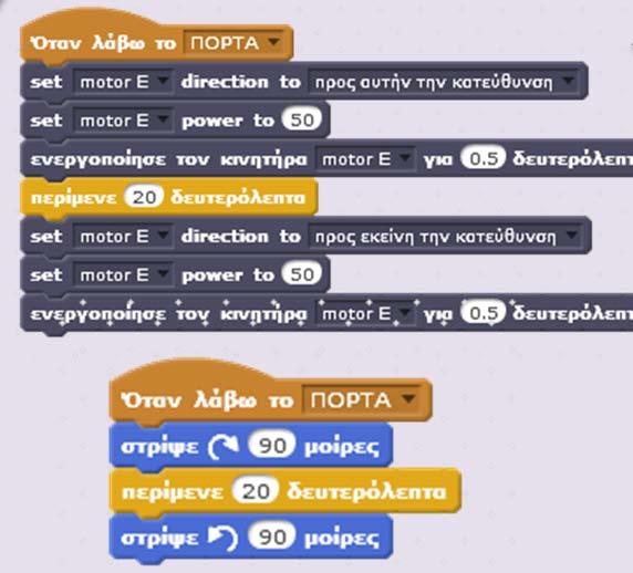 Ο κώδικας στο κελί Η4 (που εξυπηρετεί και τους δύο αυτοματισμούς)