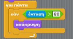 4 του Scratch που δεν έχει τη δυνατότητα διαδικασιών)