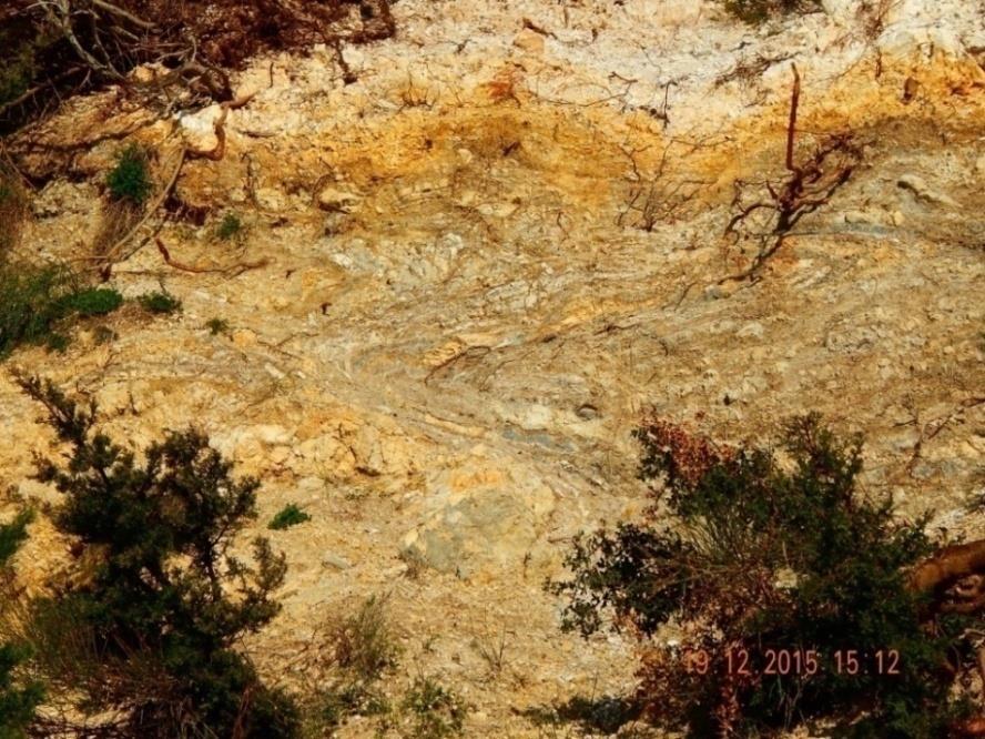 Κατακεκλυμένες πτυχές στα αργιλικά στρώματα