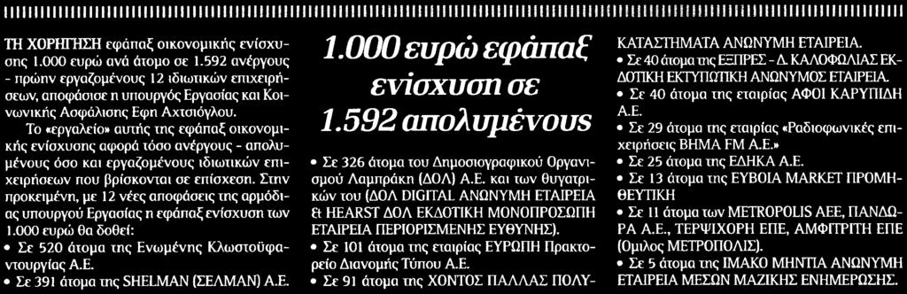 592 ΑΠΟΛΥΜΕΝΟΥΣ Μέσο:.