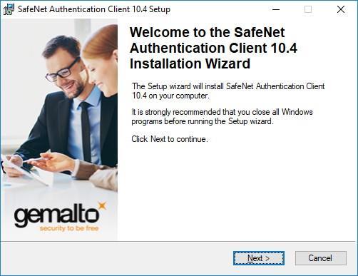 Πριν χρησιμοποιήσετε το USB token, είναι απαραίτητο να εγκαταστήσετε το λογισμικό SafeNet Authentication Client της Gemalto. Κατεβάστε το λογισμικό SafeNet Authentication Client κάνοντας κλικ εδώ.