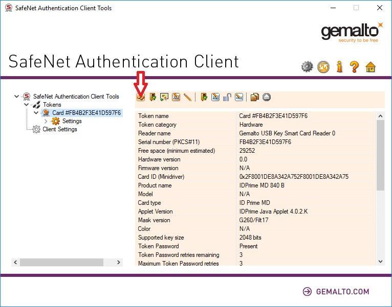 Επιλέξτε Initialize Token Επιλέξτε Configure all