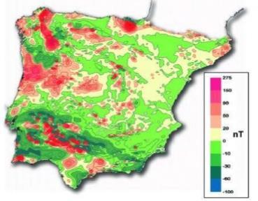 Pódense establecer mapas de declinacións magnéticas (isógonas ou liñas de igual declinación).