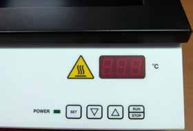 5. Χειρισμός 5.1 Πεδία του πίνακα στη συσκευή 5 = POWER LED 6 = SET Ανάβει μόλις η συσκευή ενεργοποιηθεί με το γενικό διακόπτη. Προβάλλει την επιλεγμένη επιθυμητή θερμοκρασία.