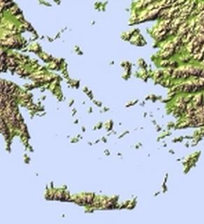 δ) Η περιοχή του Αιγαίου (χερσαία μεσογειακή).