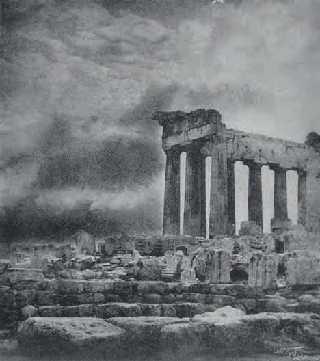 336 337 336 NELLY S. Ἡ βορειοανατολική γωνία τοῦ Παρθενώνα. [δεκαετία 1920].