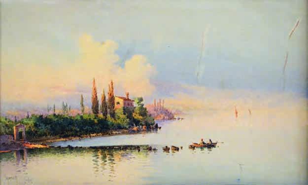 200 388 ΣΚΑΡΒΕΛΗΣ, Σπυρίδων, 1868-1942. Κέρκυρα. Ὑδατογραφία σέ χαρτί, 250 x 400 mm.