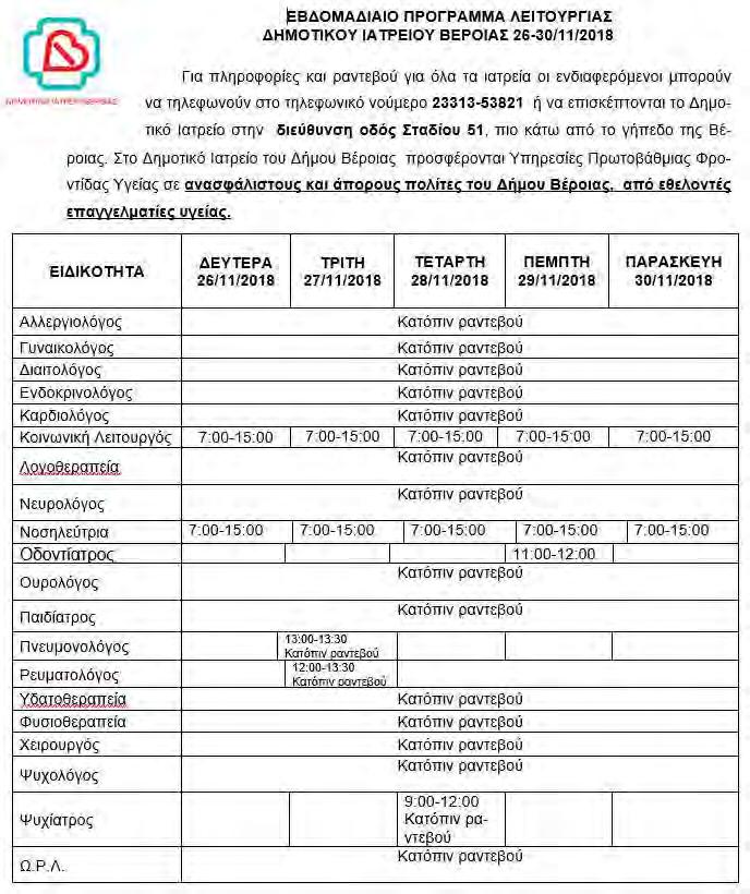 Νέα Δρομολόγια ΚΤΕΛ ΤΡΙΤΗ 27 ΝΟΕΜΒΡΙΟΥ 2018 Έναρξη χειμερινής περιόδου για τη Γ.Ε. Νάουσας στα Μελίκεια www.laosnews.gr Η Ναουσαία Θεοδώρα Κασσιμίδου διεκδικεί βραβείο αναρρίχησης στην Αυστραλία!