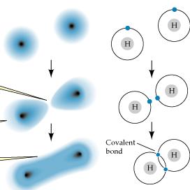 Οι χημικοί δεσμοί: ο τύπος του χημικού δεσμού εξαρτάται από τον τρόπο που διατάσσονται τα e - γύρω από τους πυρήνες ομοιοπολικοί ιοντικοί Van der Waals κοινά ζεύγη e- μεταξύ πυρήνων 50-100 φορές