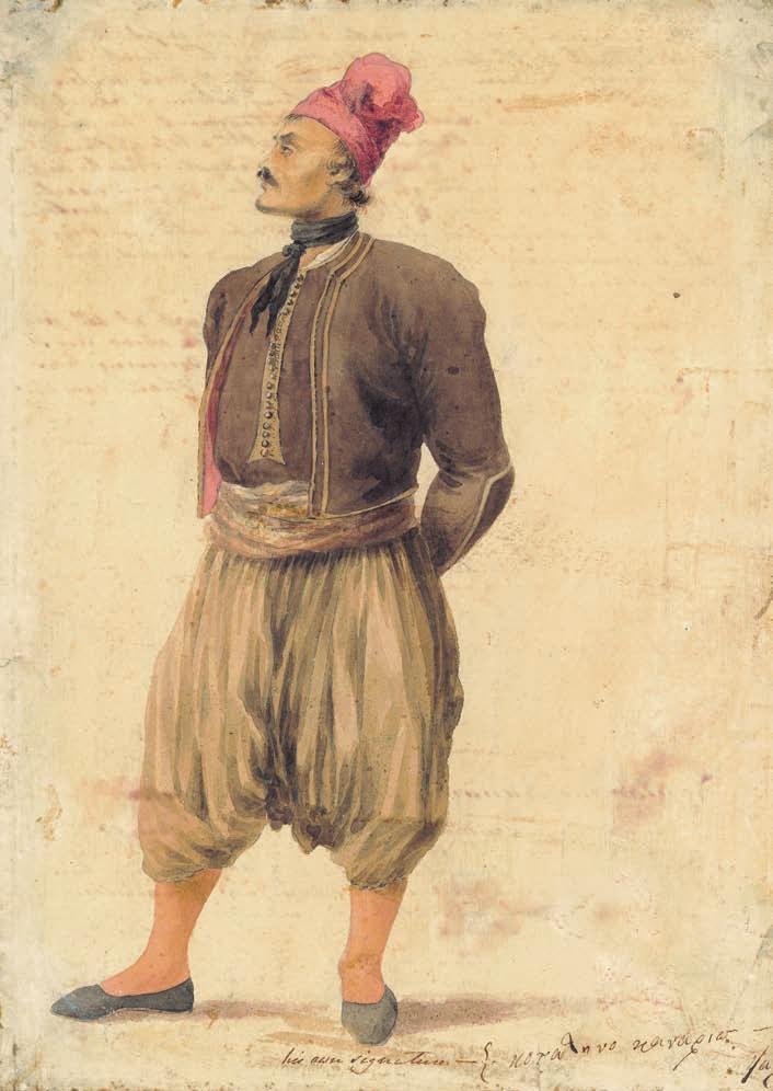 ρησε). Ἀρχικά ἐξώφυλλα, εἰκονογραφημένο περικάλυμμα, θήκη. 600-800 ἑλληνικά, γαλλικά καί ἀγγλικά. Ἀρχικό πάνινο portfolio (φθορές ἀπό ὑγρασία). (2) <ὡς ἔχει> 600-800 450 Μουσεῖον Μπενάκη.