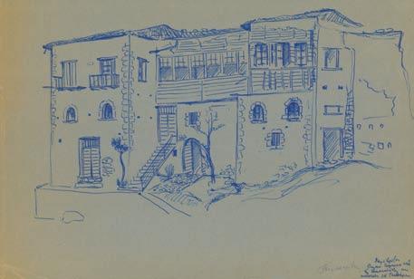 Δύο σχέδια σ ἕνα φύλλο, μολύβι σέ χαρτί, 210 x 285 mm.