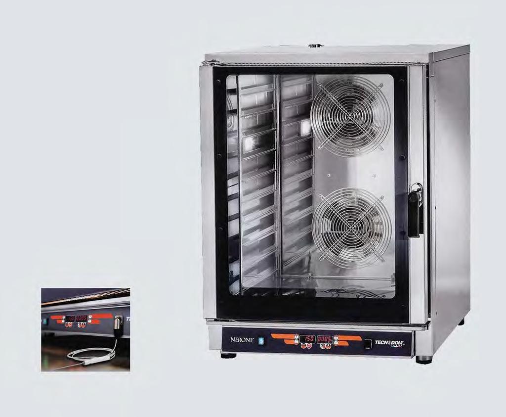 Φούρνοι μαγειρικής made in Italy NERONE MID-10 Περιγραφή Ηλεκτρικός-αερόθερμος φούρνος με 2 ανεμιστήρες υγρασία, χρονοδιακόπτη 120min και θερμοστάτη 300 ο C Εξ.