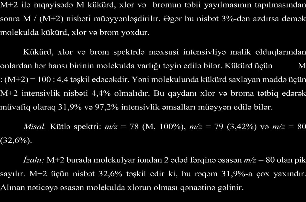 İkinci addım spektrdə M+2