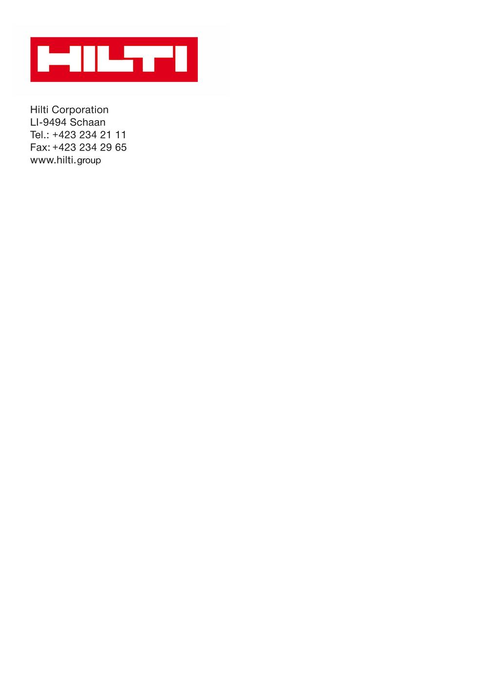 Hilti = registered trademark