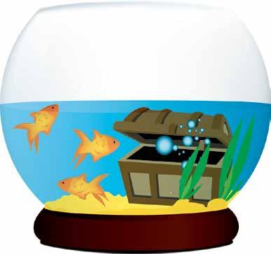 19. Τα ψάρια στη γυάλα είναι περισσότερα από 4. Πόσα ψάρια μπορεί να είναι κρυμμένα στο κουτί του θησαυρού; ψάρια 20.